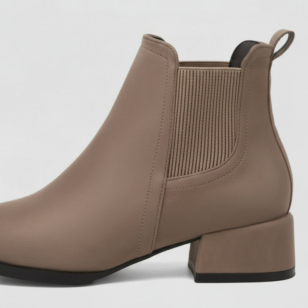 Klassische Chelsea-Stiefeletten mit Blockabsatz (Alina)