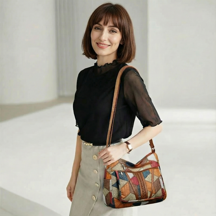 Handtasche aus edlem, pflanzlich gegerbtem Leder (Samina)