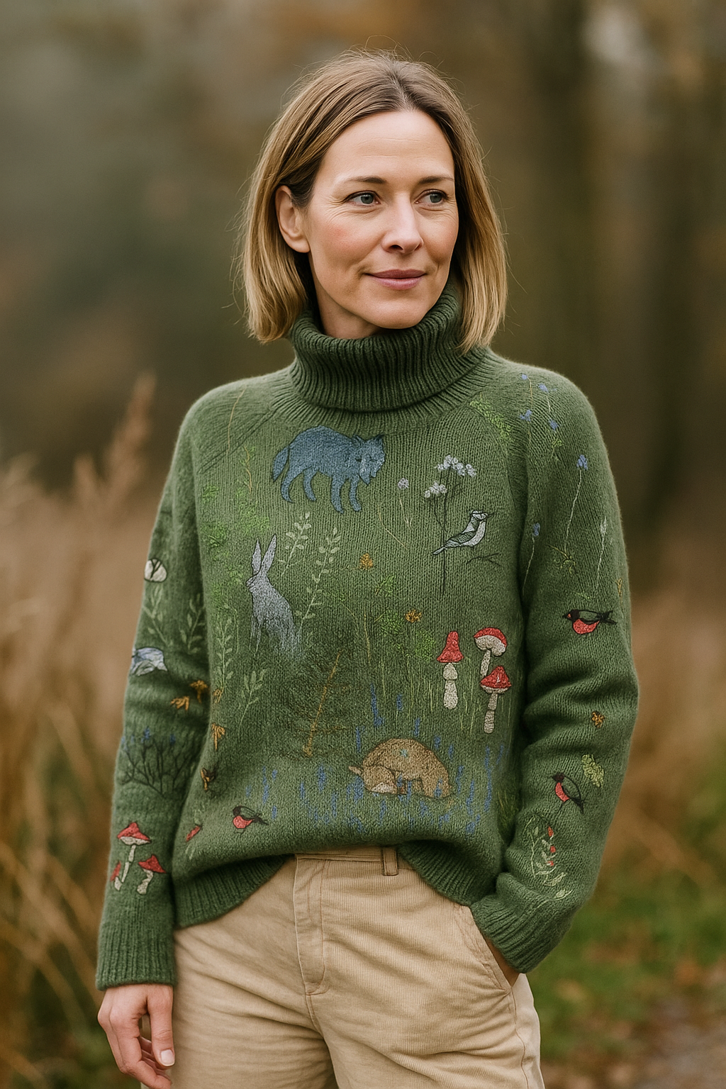 Linda - Warmer und eleganter Rollkragenpullover