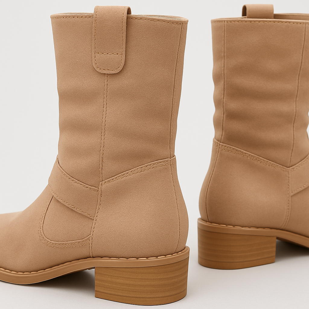 Suede Pointed Slip-On Stiefelette (Valeria)