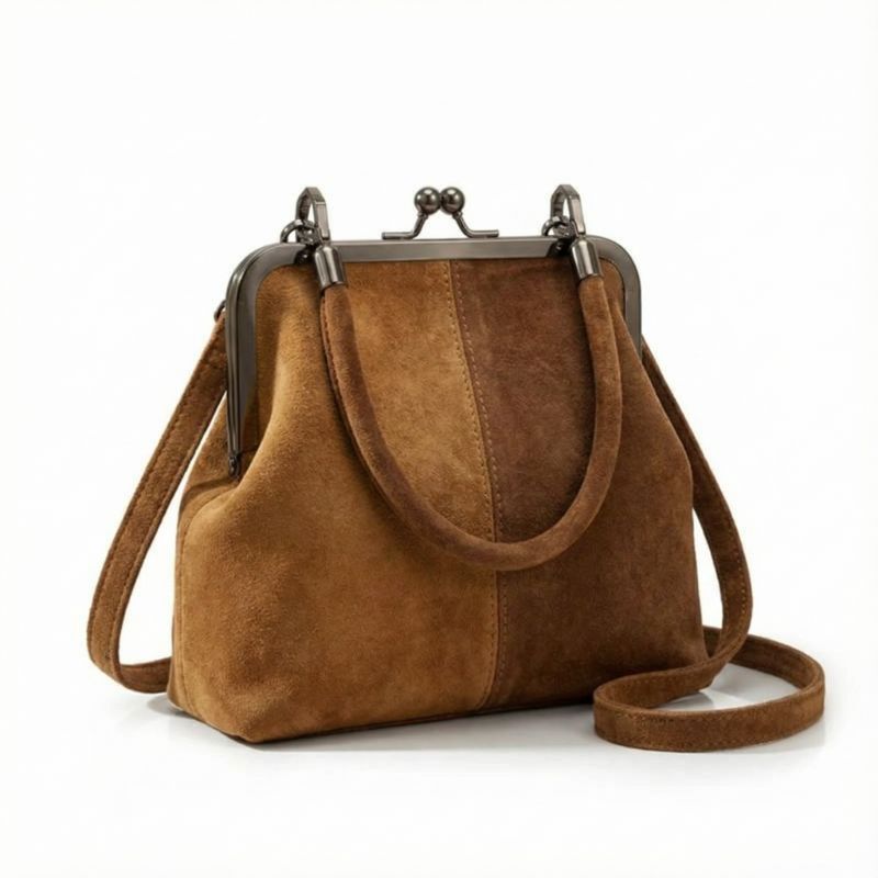 Veda – Handtasche aus strukturiertem pflanzlich gegerbtem Leder