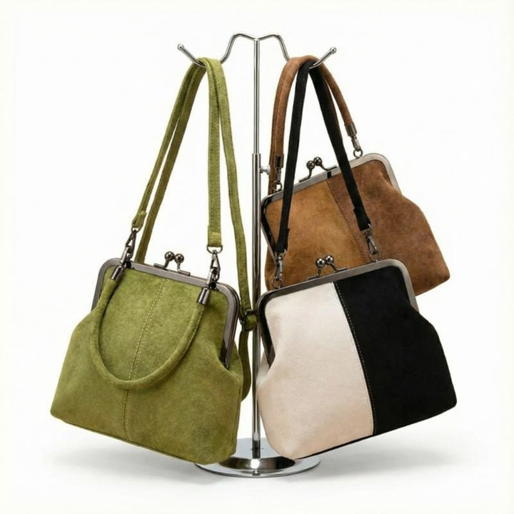 Veda – Handtasche aus strukturiertem pflanzlich gegerbtem Leder