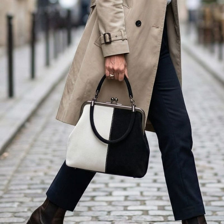 Veda – Handtasche aus strukturiertem pflanzlich gegerbtem Leder