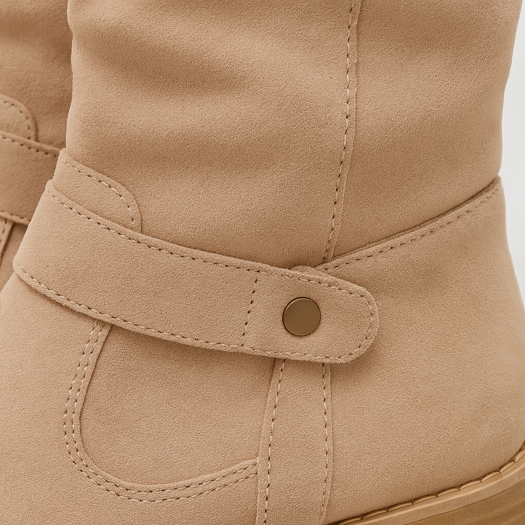 Suede Pointed Slip-On Stiefelette (Valeria)