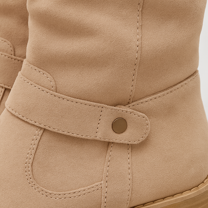 Suede Pointed Slip-On Stiefelette (Valeria)