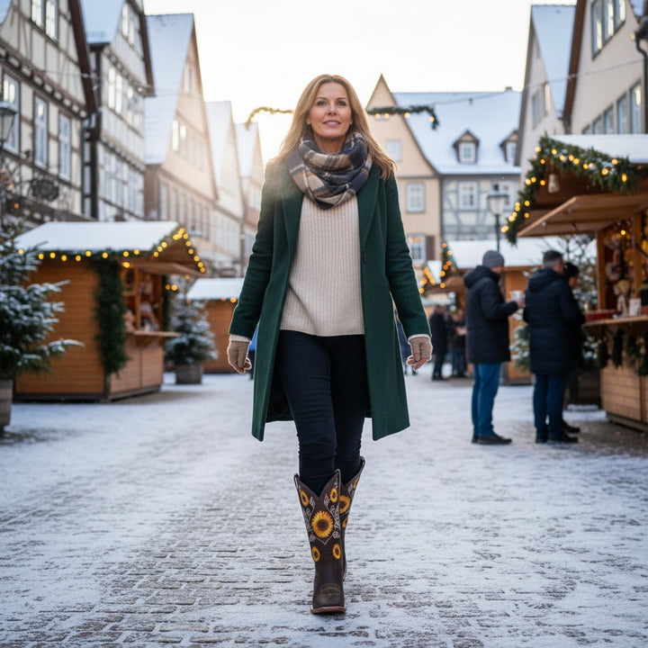 Sunflower Ankle Boots (Danielle)