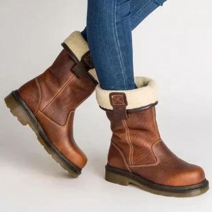 Lined Leather Winter Boots (Sara)