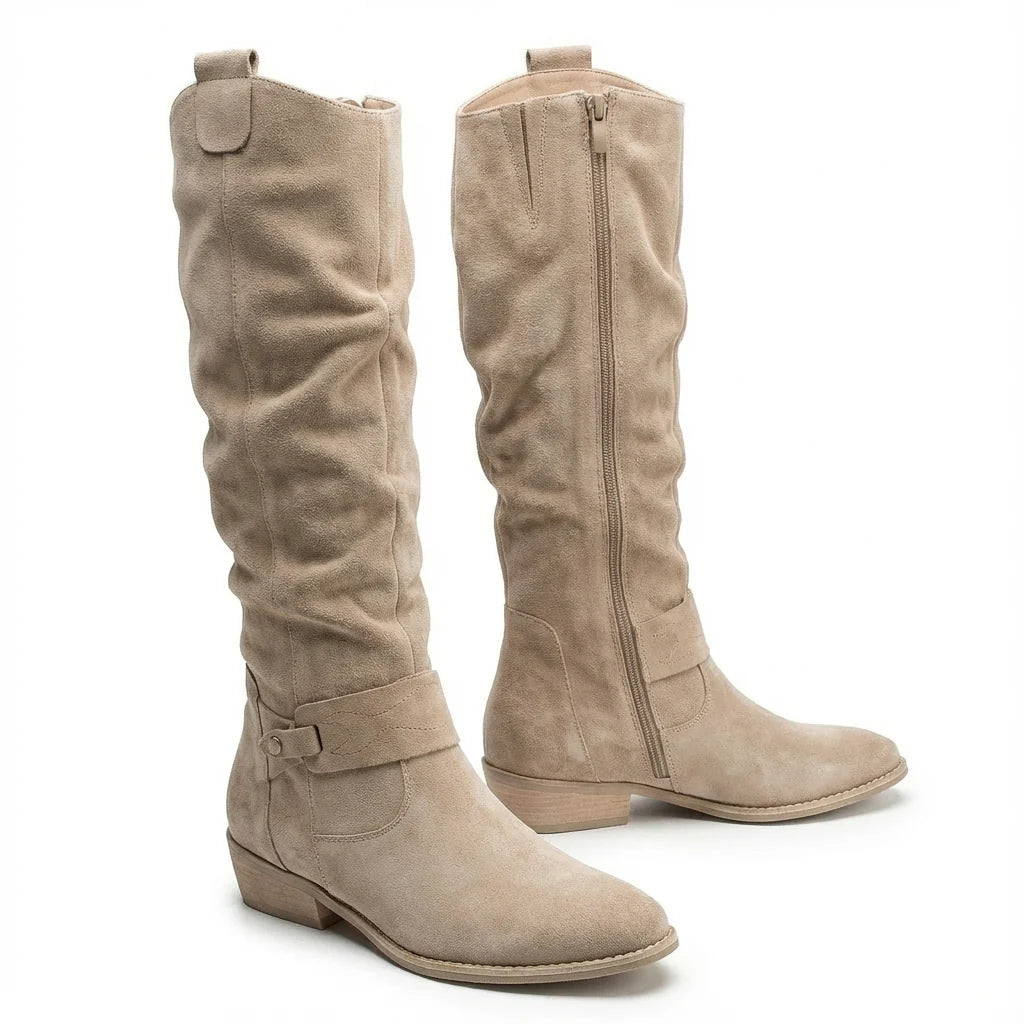 Slouch-Stiefel in Nubuk-Optik (Marla)
