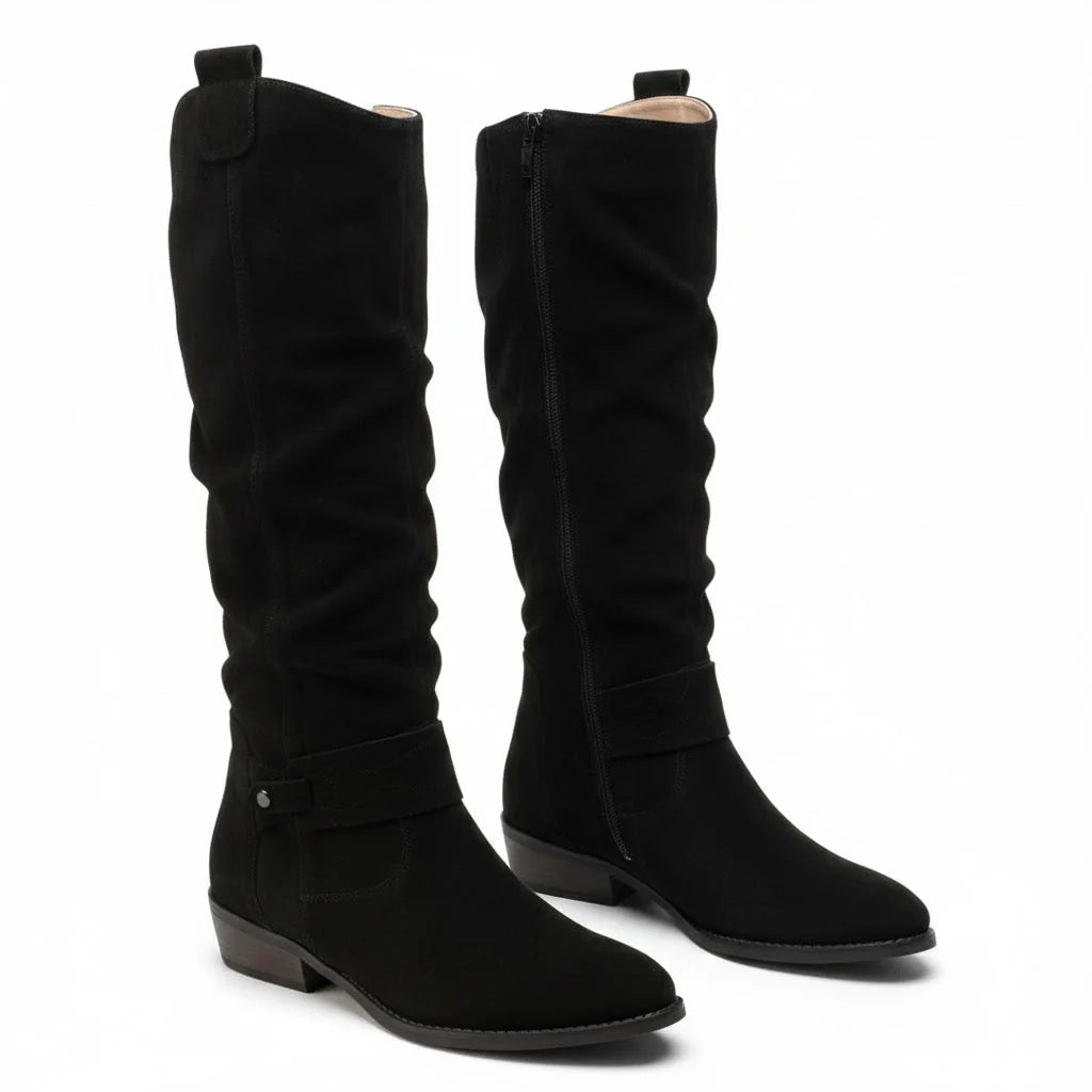 Slouch-Stiefel in Nubuk-Optik (Marla)