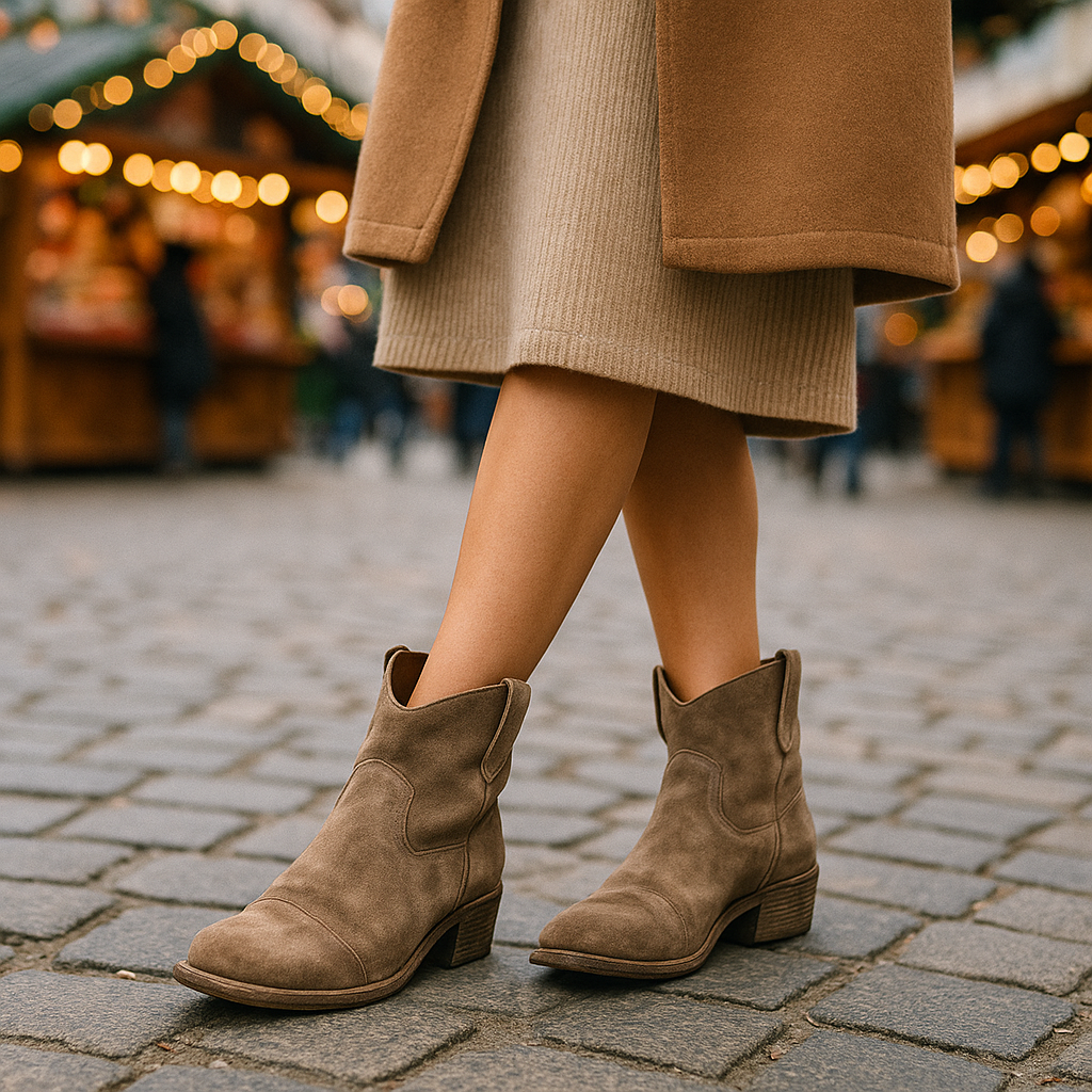 Charlotte – Orthopädische Wildleder-Stiefeletten