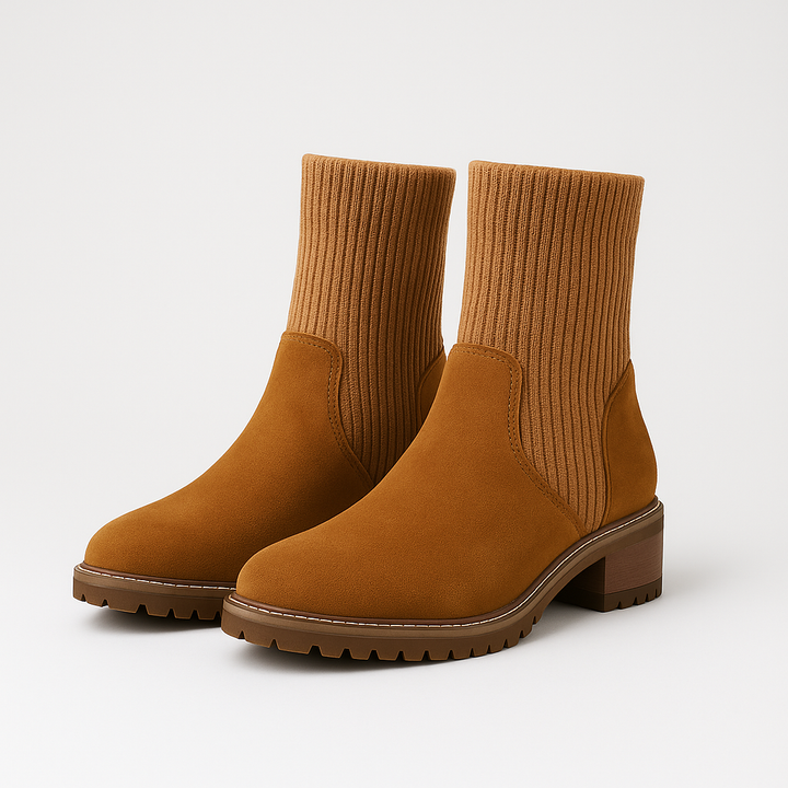 Moderne Low-Block-Stiefelette (Livia)