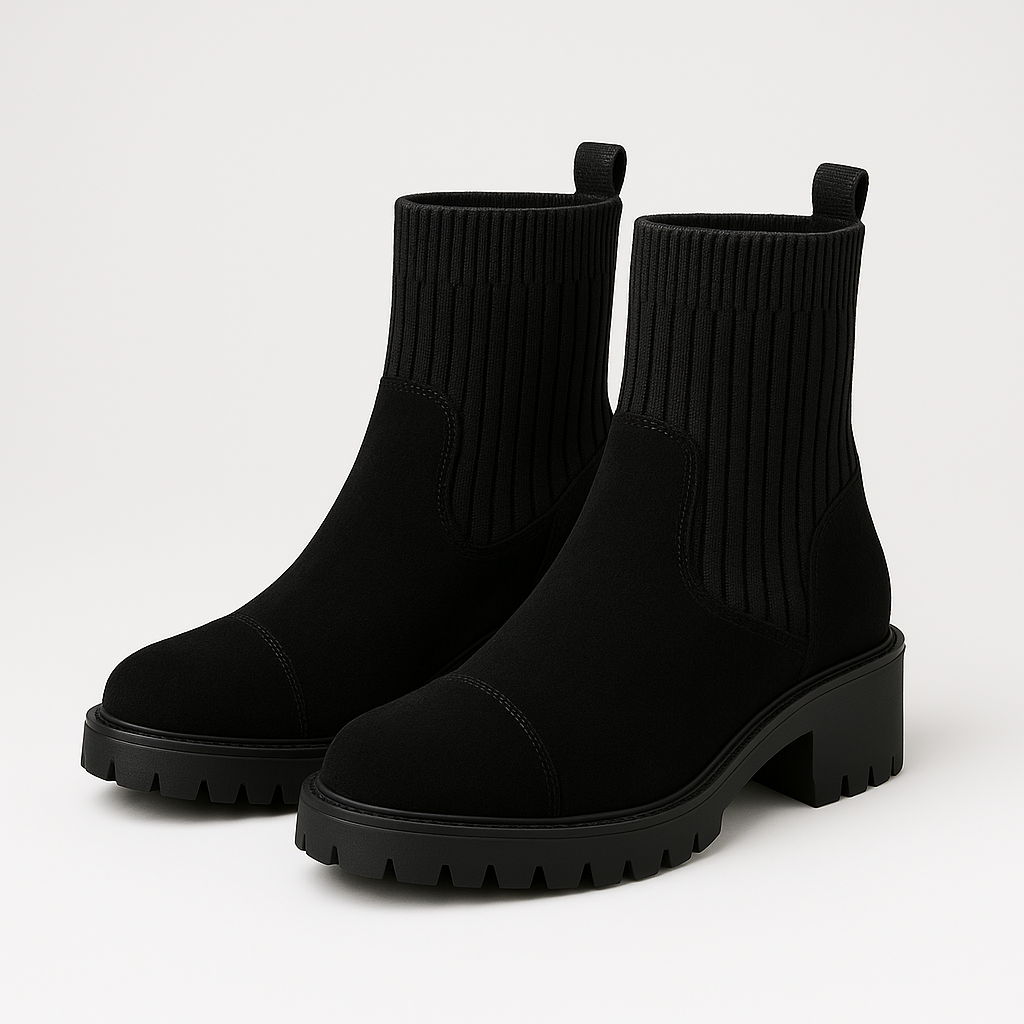 Moderne Low-Block-Stiefelette (Livia)