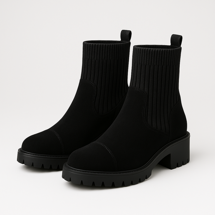 Moderne Low-Block-Stiefelette (Livia)