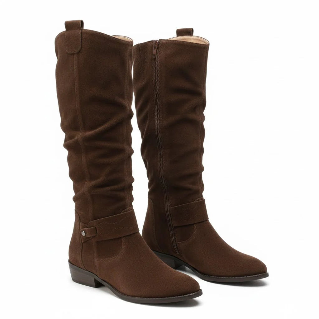 Slouch-Stiefel in Nubuk-Optik (Marla)