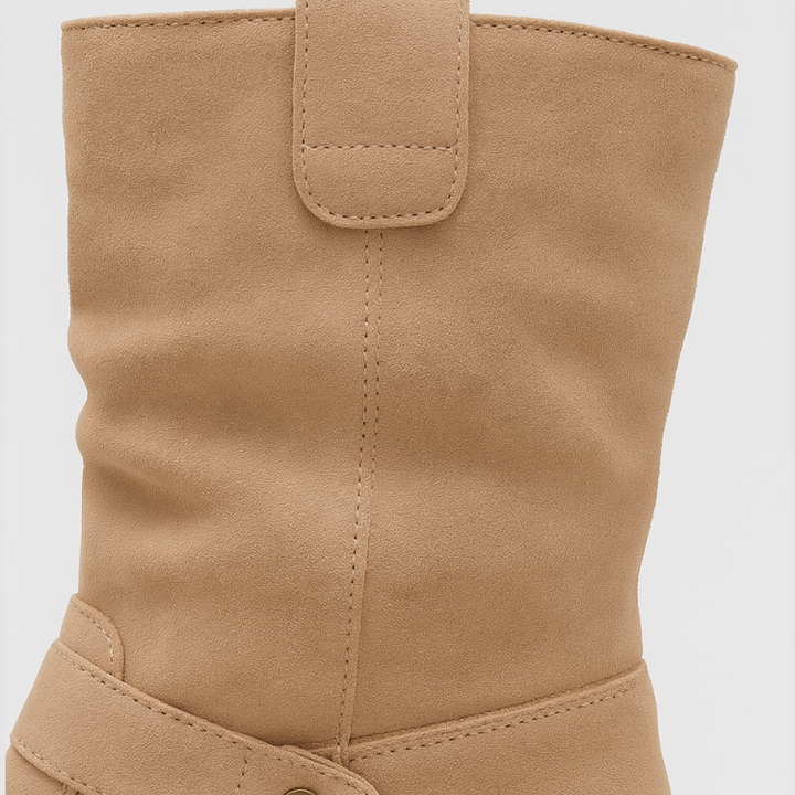 Suede Pointed Slip-On Stiefelette (Valeria)