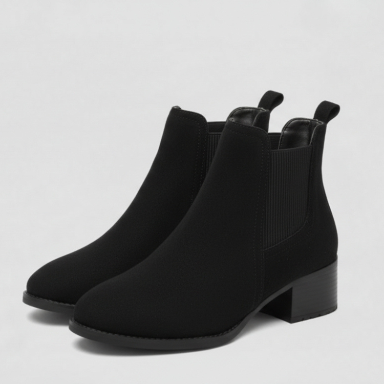 Klassische Chelsea-Stiefeletten mit Blockabsatz (Alina)