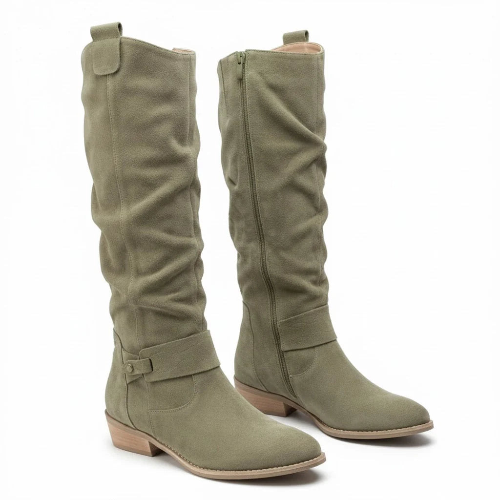Slouch-Stiefel in Nubuk-Optik (Marla)