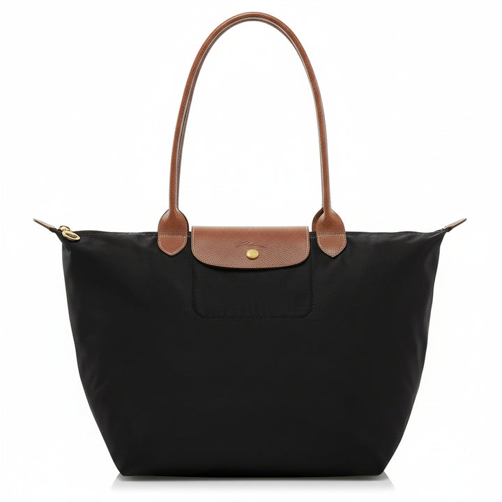 Große Le Pliage Tasche, Schwarz