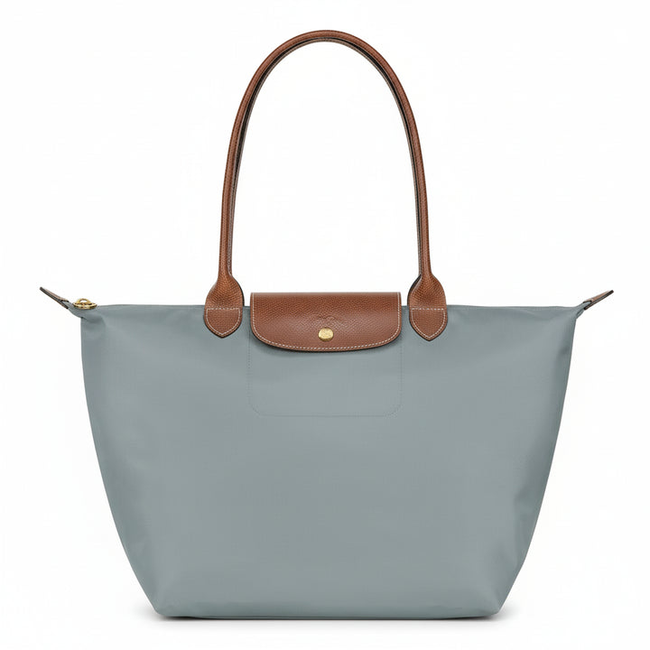 Große Le Pliage Tasche, Hellgrau