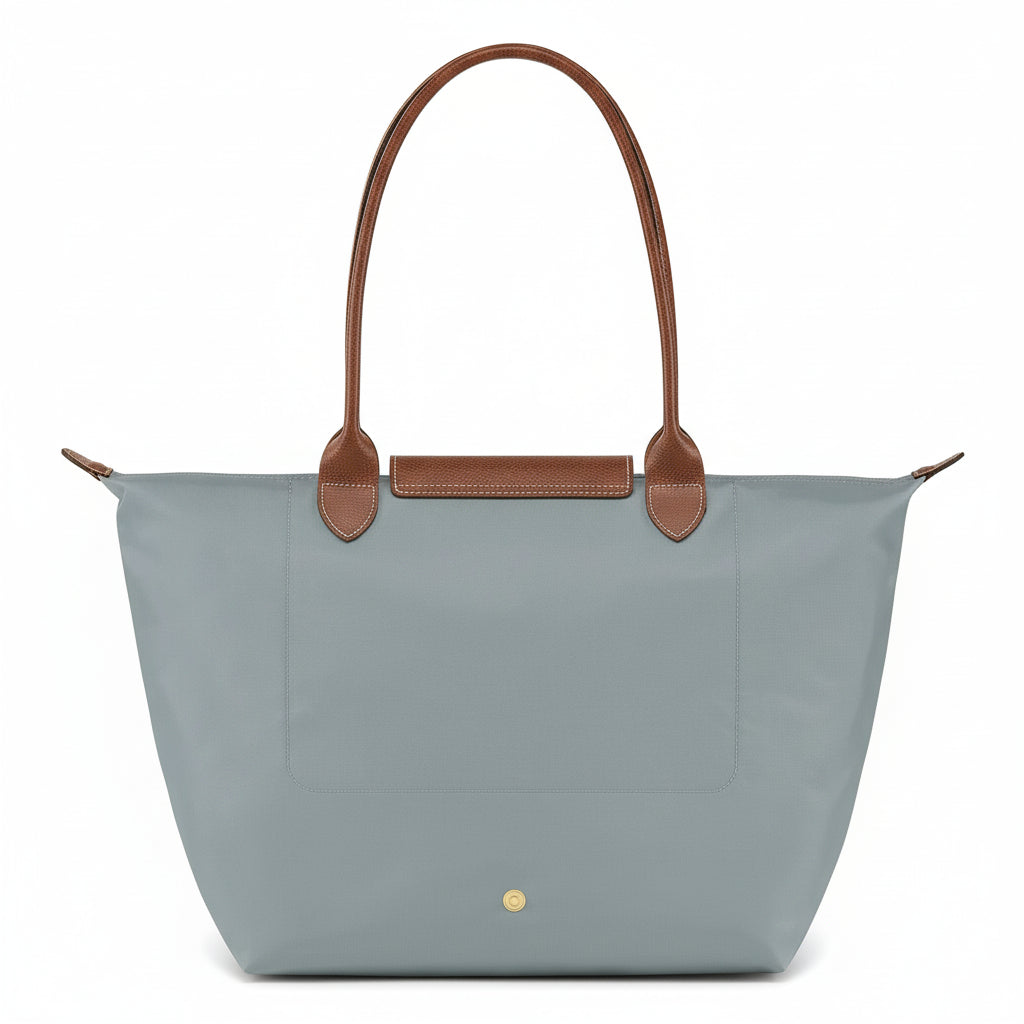 Große Le Pliage Tasche, Hellgrau