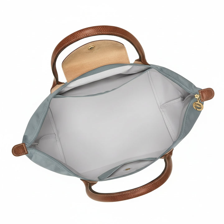 Große Le Pliage Tasche, Hellgrau
