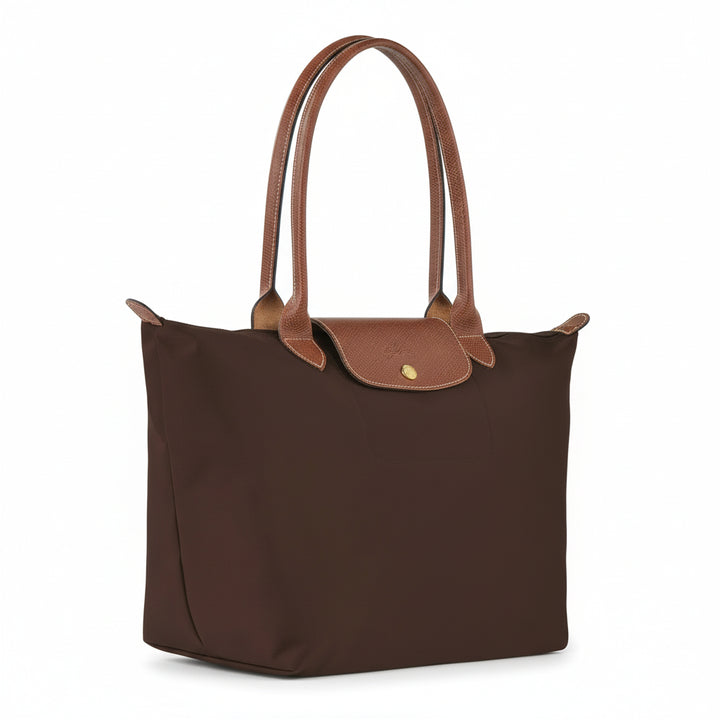Große Le Pliage Tasche, Dunkelbraun