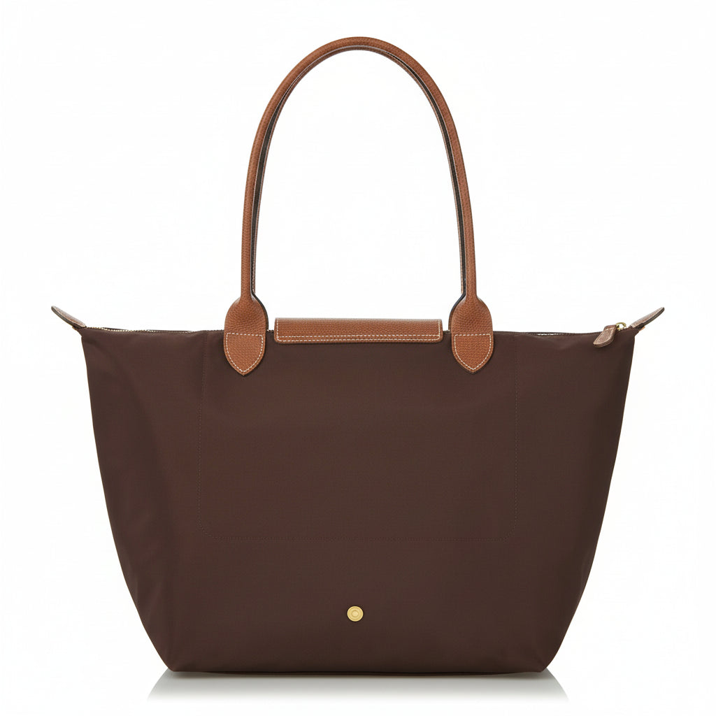 Große Le Pliage Tasche, Dunkelbraun