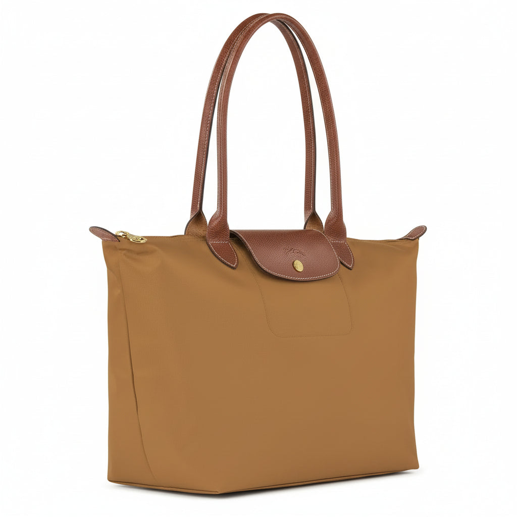 Große Le Pliage Tasche, Karamell