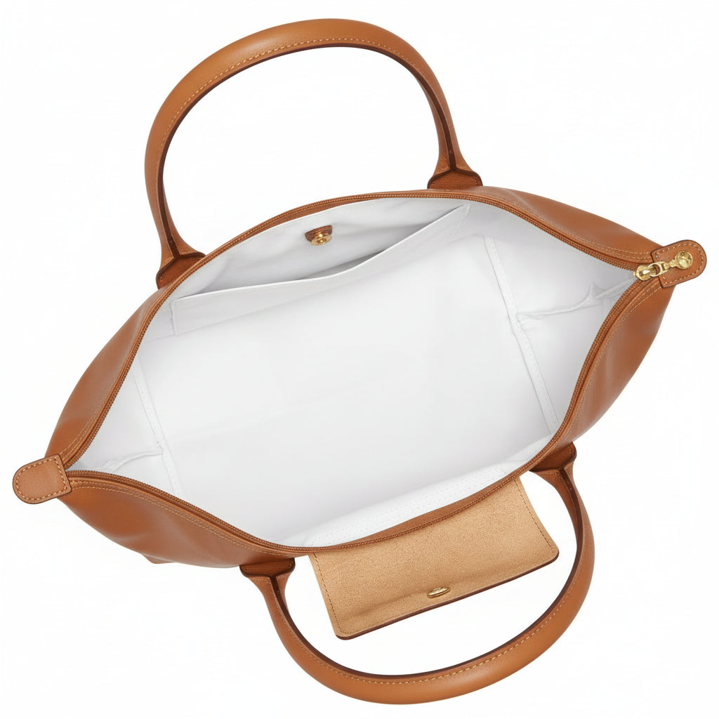 Große Le Pliage Tasche, Karamell