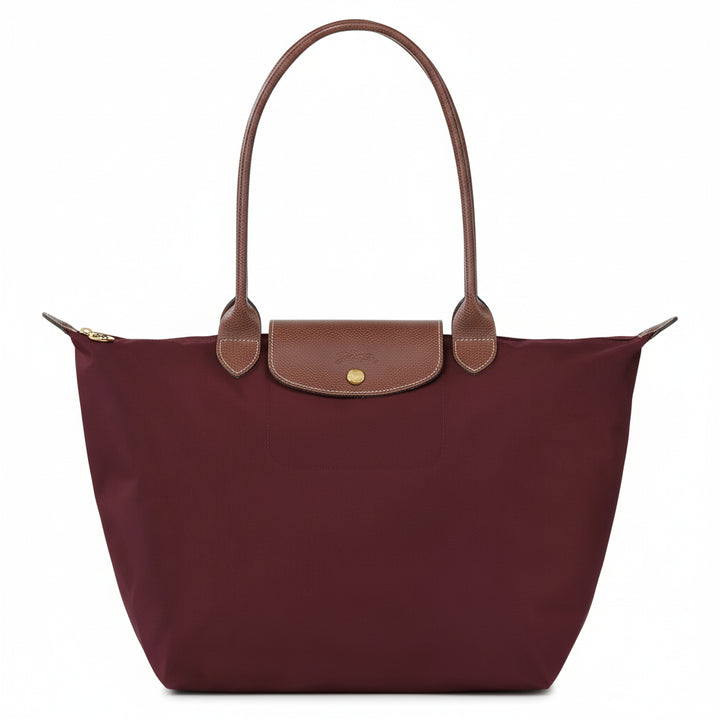 Große Tasche Le Pliage, Burgunder