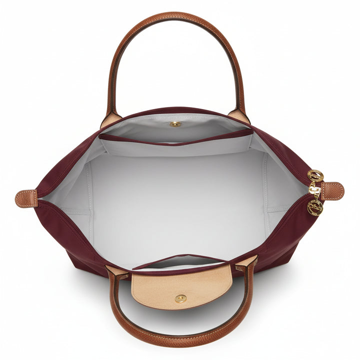 Große Tasche Le Pliage, Burgunder