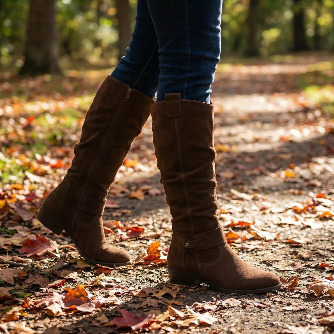 Slouch-Stiefel in Nubuk-Optik (Marla)