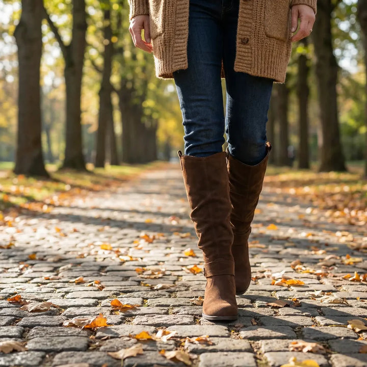 Slouch-Stiefel in Nubuk-Optik (Marla)