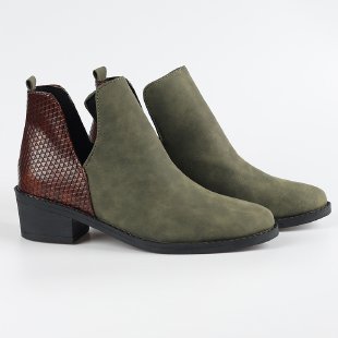 Teline – Stiefeletten mit Kontrast-Panel