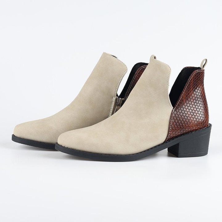 Teline – Stiefeletten mit Kontrast-Panel