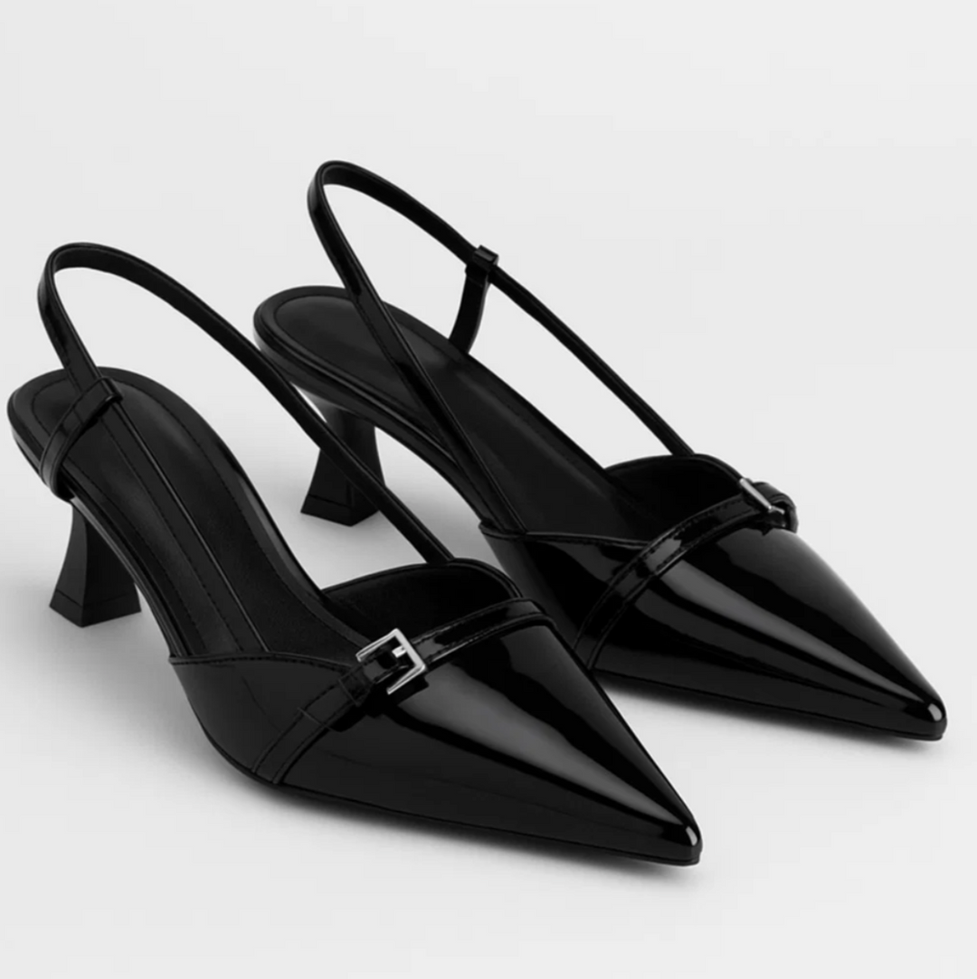 Slingback-Pumps mit Schnallendetail (Verena)