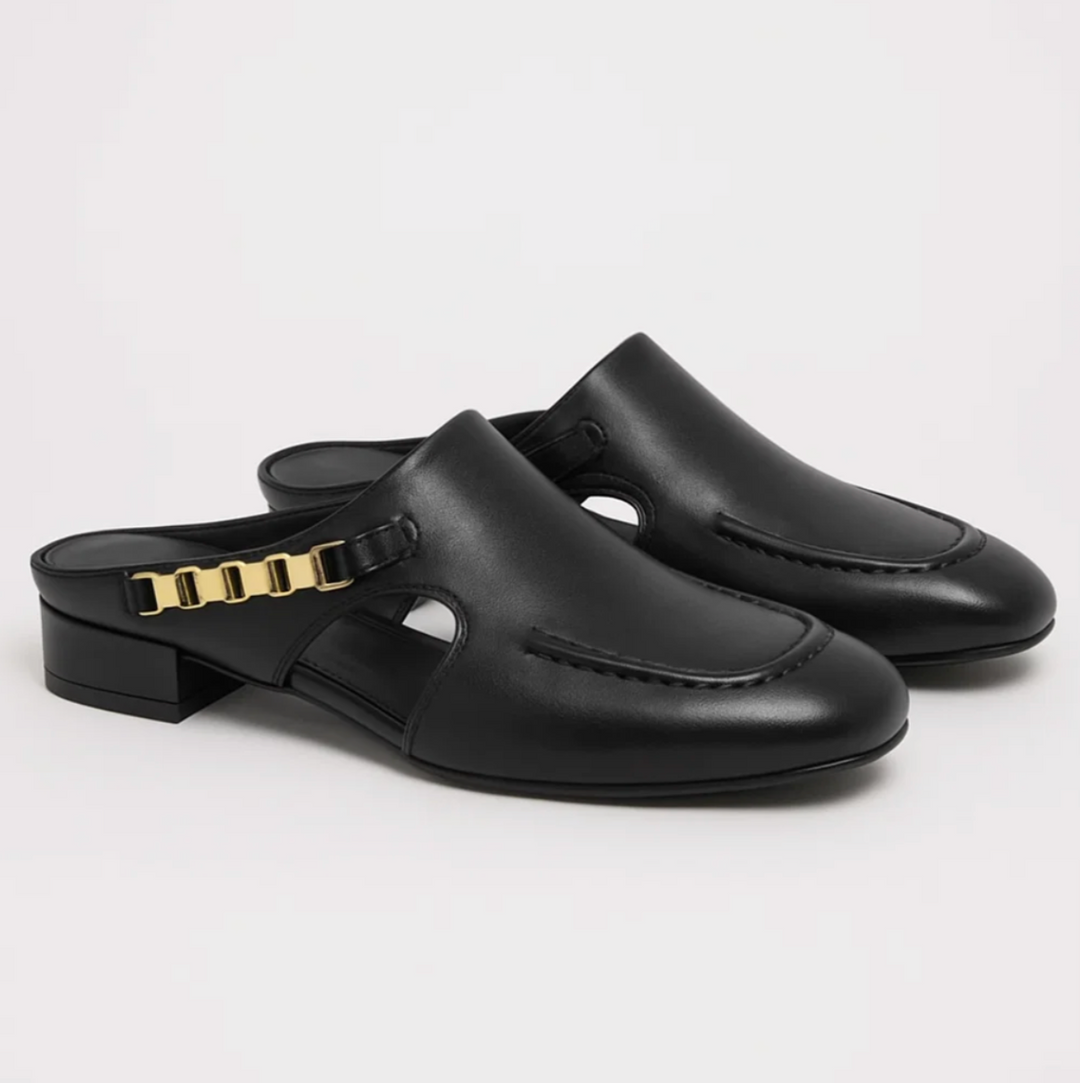 Leder Slingback Loafers (Alina)