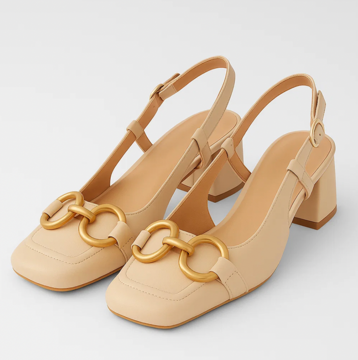 Slingback Open Heels (Clarina)
