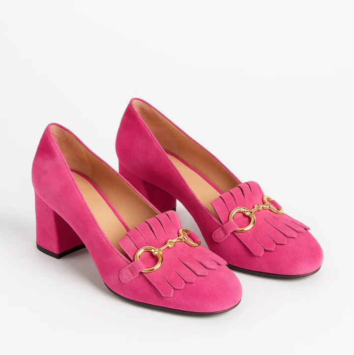 Velvet Fringe Heels (Lorena)