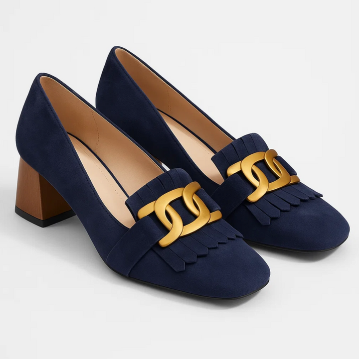 Suede Chain Loafers (Elvira)