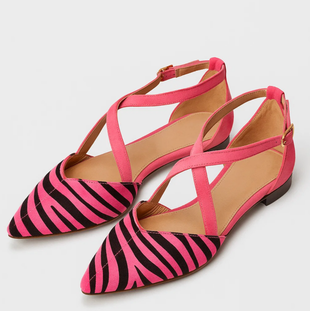 Zebra Chic Ballerinas (Elayna)