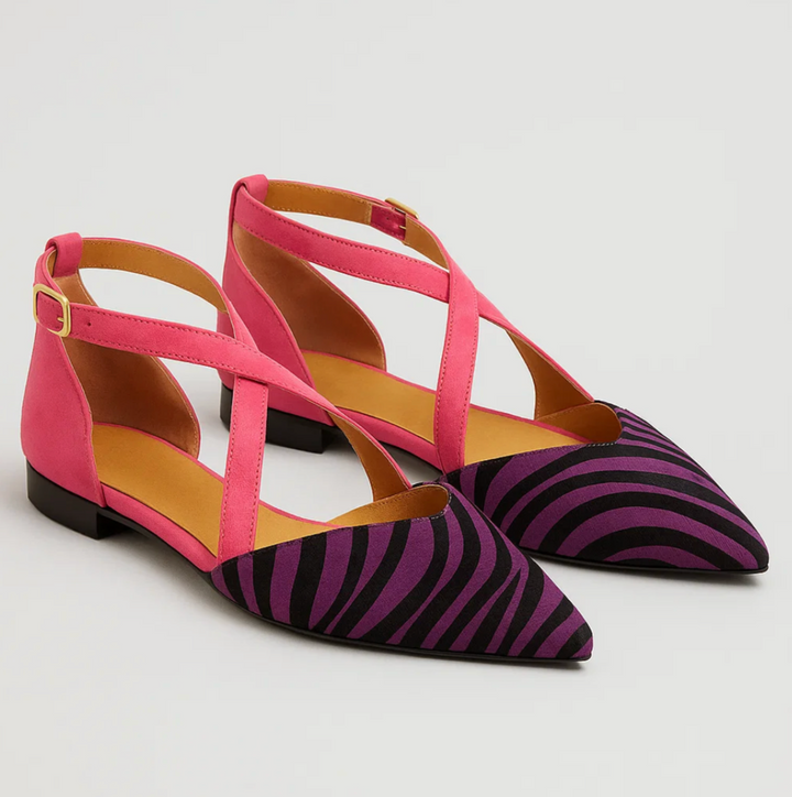 Zebra Chic Ballerinas (Elayna)