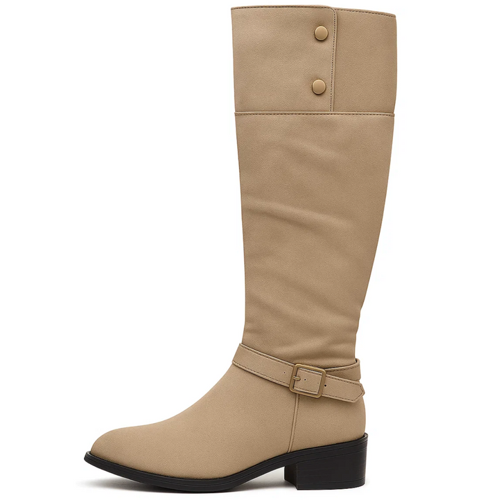 Buckle Suede Stiefel (Vivianne)