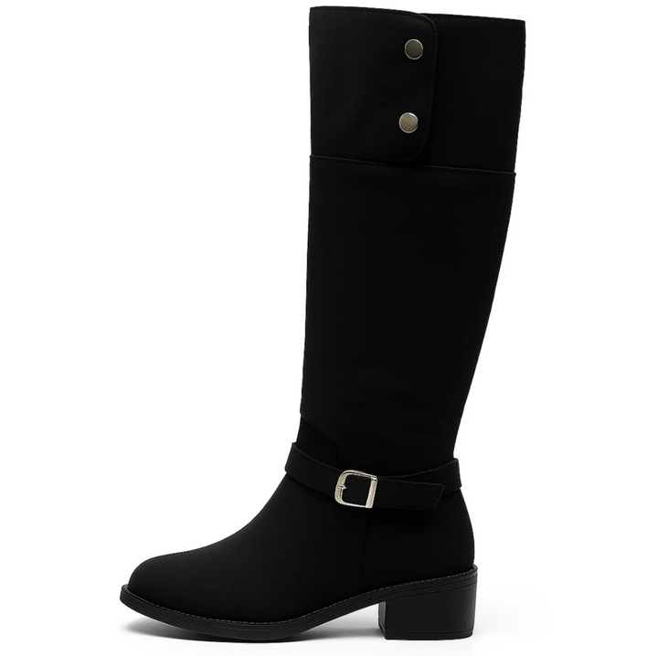 Buckle Suede Stiefel (Vivianne)