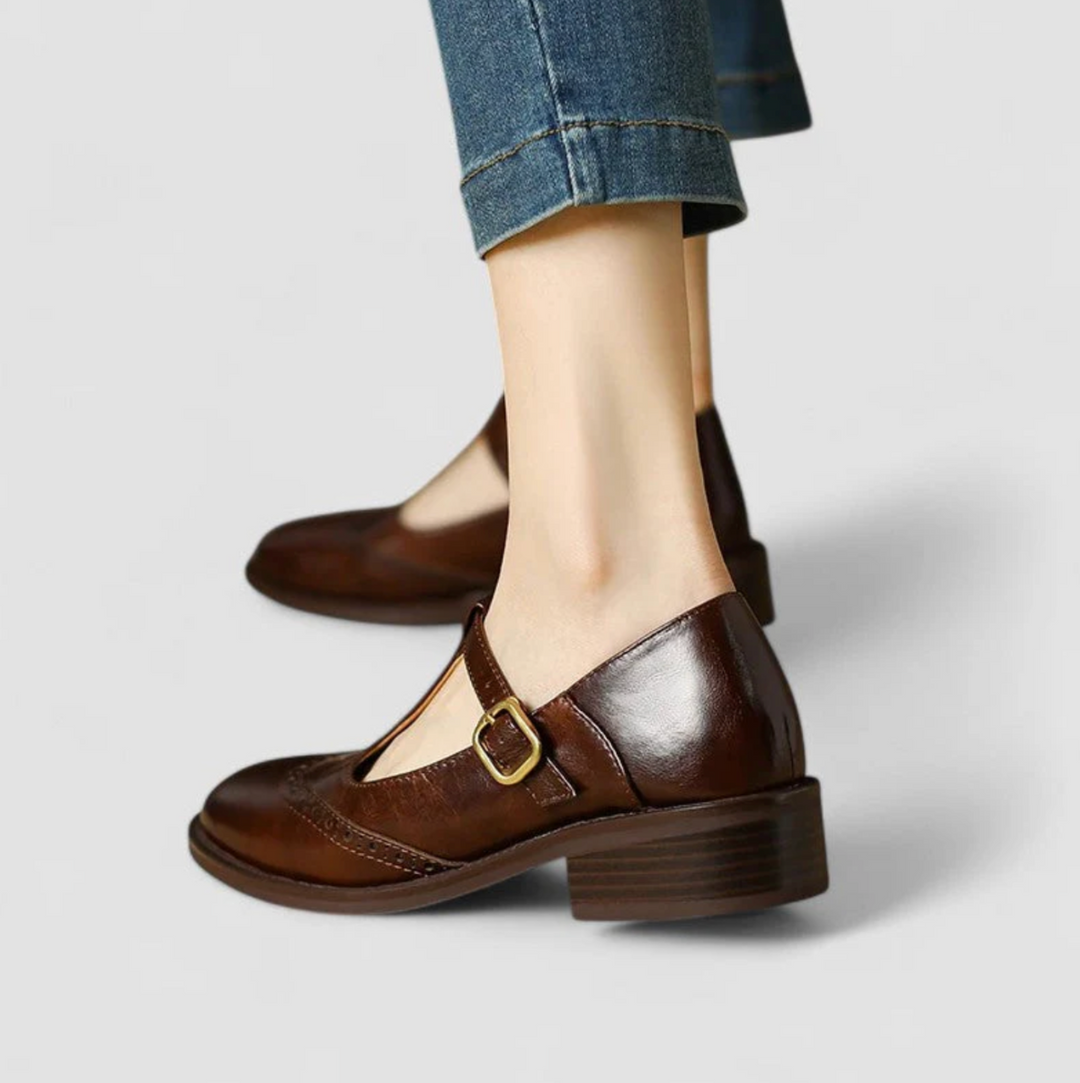 Retro T-Strap Schoenen