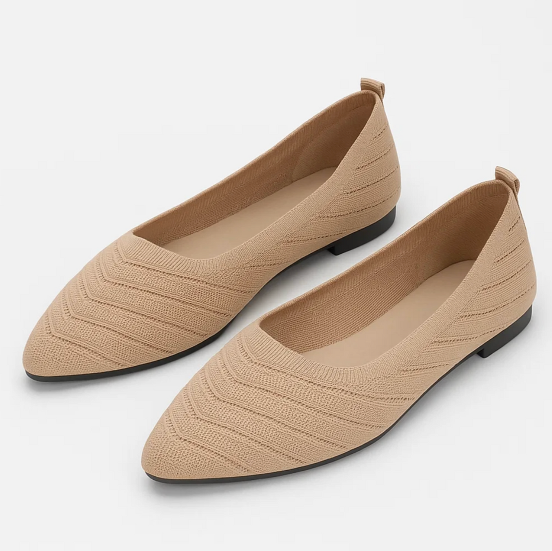 Elegant Knit Ballerinas (Noelia)