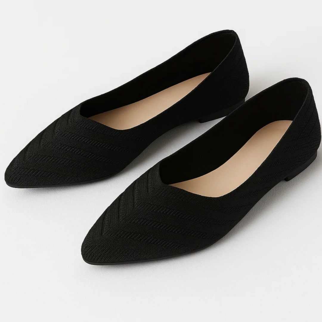 Elegant Knit Ballerinas (Noelia)