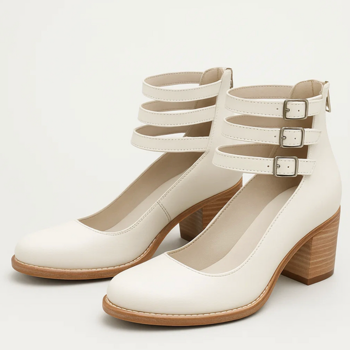 Vintage Elegance Leder-Heels (Elisabetta)
