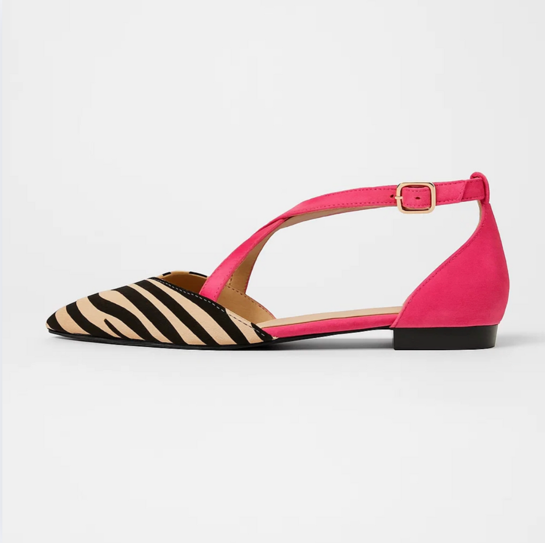 Zebra Chic Ballerinas (Elayna)