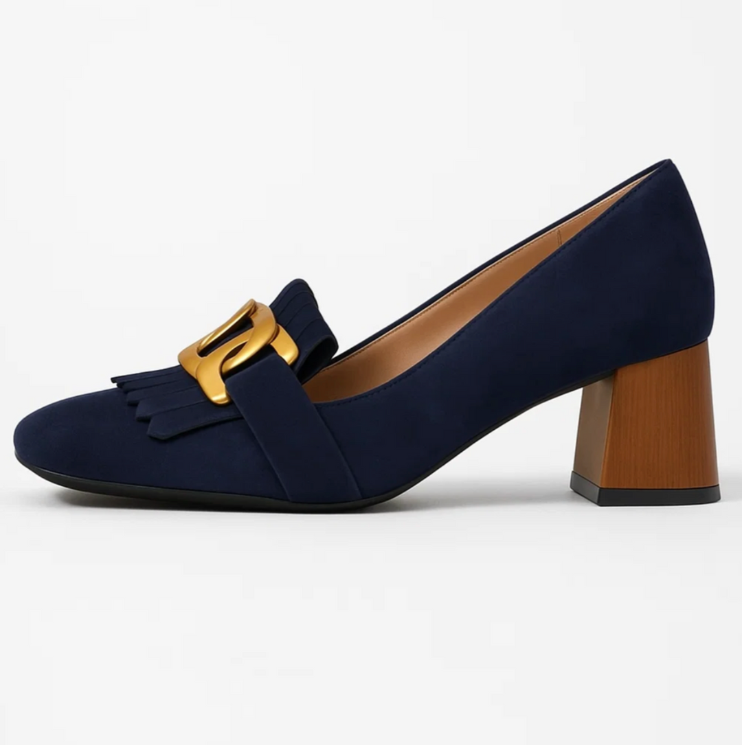 Suede Chain Loafers (Elvira)